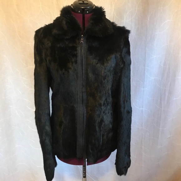 Andrew Marc Rabbit Fur jacket - Picture 3 of 8